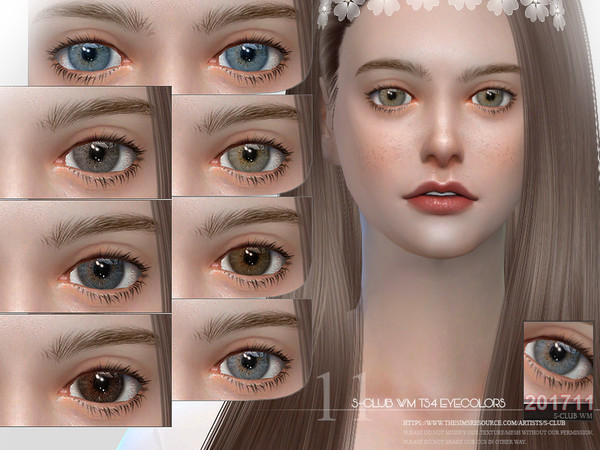 Sims 4 — S-Club WM ts4 Eyecolors 201711  by S-Club — Eyecolors 201711, 15 colors for all age, hope you like, thanks!
