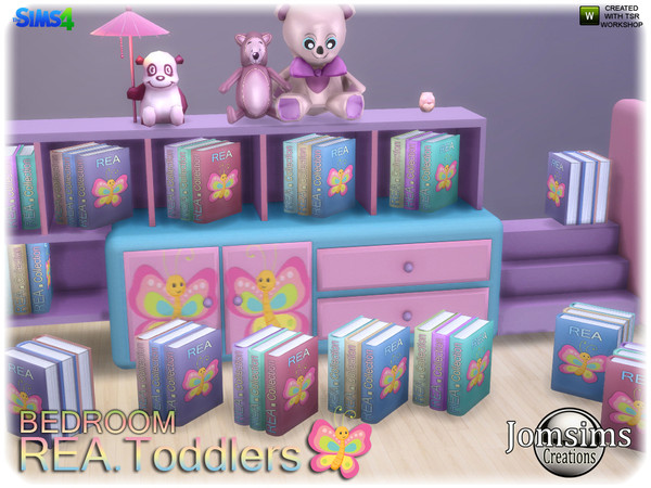 Sims 4 — rea toddlers books deco by jomsims — rea toddlers books deco