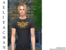 Sims 4 — Triforce Shirt (Male) by AelitaChan — I present to you my second CC item: This is the male version of the