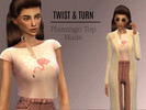 Sims 4 — TWIST & TURN Flamingo Glitter Crop Top by TWISTTURN — By TWIST&amp;TURN This is a recoloring of a mesh