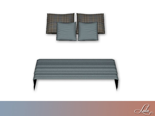 Sims 4 — Windermere Teen Bed Decor  by Lulu265 — Part of the Windemere Teen Bedroom 3 colour options included 