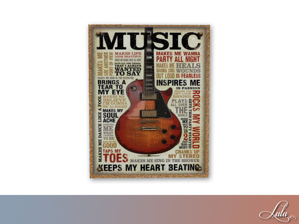 Sims 4 — Windermere Teen Poster  by Lulu265 — Part of the Windemere Teen Bedroom Set 3 colour options included 