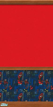 Sims 2 — LBR, Part 2 Wall 2 by TKayO — A Spiderman themed wall to match the Little Boys Rooms set, Part 2 by TKayO.