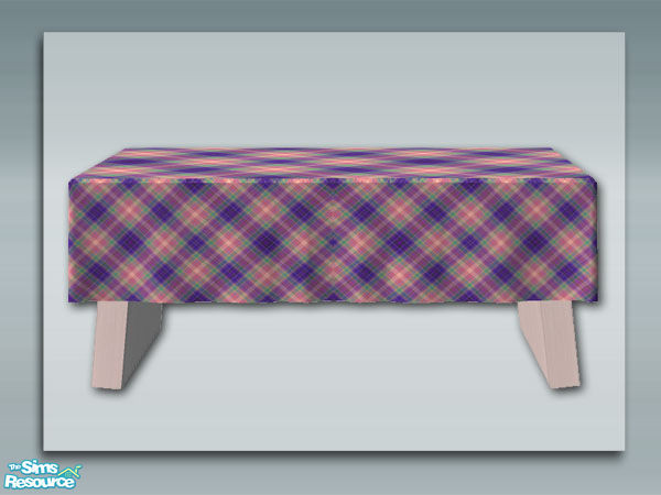 Sims 2 — White - Table by Shakeshaft — Part of a recolour set of my rustic kitchen, with a white wood finish and lilac
