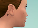 Sims 4 — Venus Symbol Ear Tattoo  by jenfost2 — Copied from my own tattoo. One of my first creations for the Sims. It's