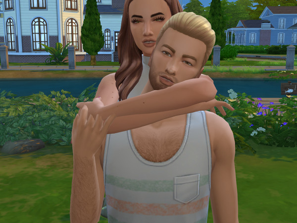 Sims 4 — We are BFF pose by Meanwhile_Simming — This is my new creation! There is one pose, wich is inspired by a photo I