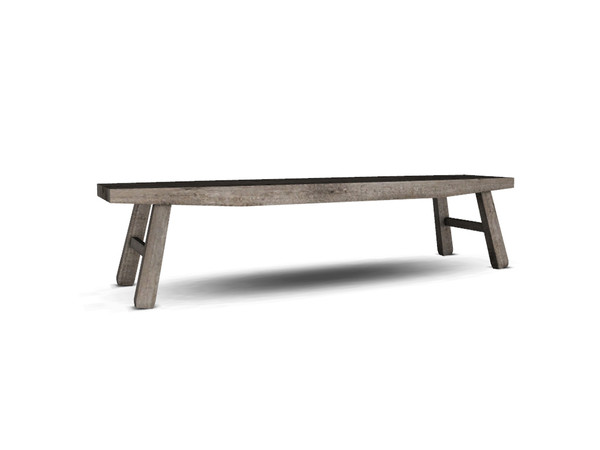 Sims 4 — Neutral Bedroom Bench by Angela — Neutral Bedroom Bench, looks like a bench but works like a table. 