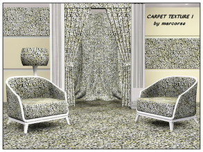 Sims 3 — Carpet Texture 1_marcorse by marcorse — Carpet pattern: pebbled carpet texture in black, yellow and white