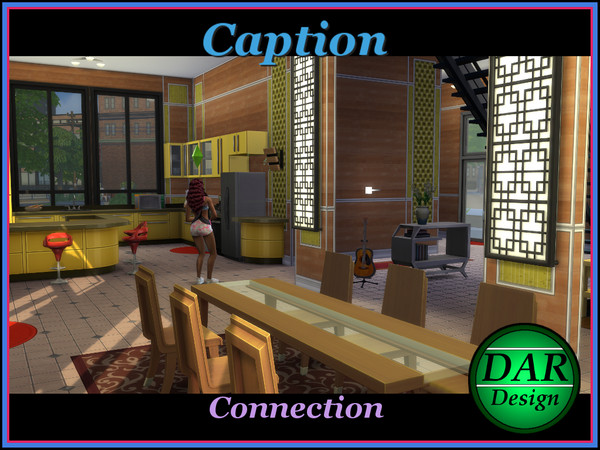 Sims 4 — Caption Connection Wall Panels by Alan_In_Lowell — All Caption Connection panels have edge trim along the sides