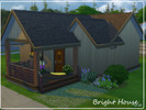 Sims 4 — Bright House (no CC) by simsimopen2 — Beautiful little house with one bedwoom, one bathroom, kitchen and living