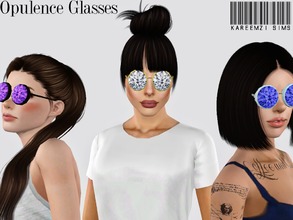 Sims 3 — Opulence Glasses by KareemZiSims2 — Give your lady sims a high end taste of eye wear! These glasses have a