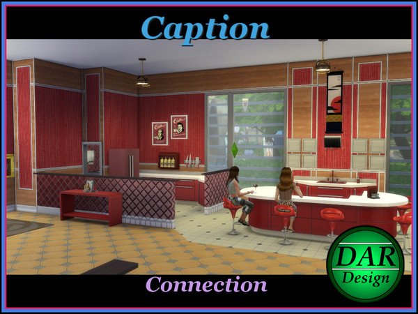 Sims 4 — Caption Connection - Wall 2 by Alan_In_Lowell — This is wall #2 in the Caption Connection collection. All