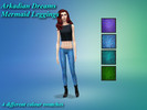 Sims 4 — [Arkadian Dreams] Mermaid Leggings by ArkadyRose — Shimmering scaled leggings in four different colours - royal