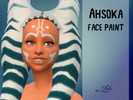 Sims 4 — Ahsoka Tano facepaint by Lda3 — This is the togrutan Ahsoka Tano's face mark, from the Star Wars universe. The