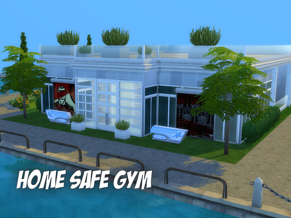 Sims 4 — Home Safe Gym by SimElaine — Welcome Home to the Home Safe Gym! The ground floor is a high-quality gymnasium,