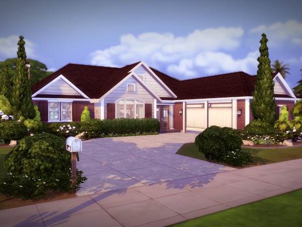 Sims 4 — Glenhaven - NO CC! by melcastro912 — This four bedroom, four bathroom home was especially designed for family