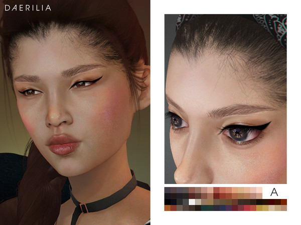 Sims 4 — Hairline N2 // version A by Daerilia — HQ texture, skin detail category Enabled for all simmies 2 versions with