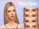 Sims 4 — Myra Eyes by Livella_ — A default eye replacement with 7 different colours. 