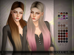 Sims 3 — LeahLillith Silhouette Hair by Leah_Lillith — Silhouette Hair All LODs smooth bones custom CAS thumbnail hope