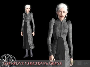 Sims 3 — Daenerys Targaryen Dress by Shushilda2 — Dress Daenerys Targaryen from the seventh season of the series ''Game