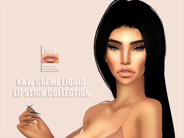Sims 4 — KKW CREME LIQUID LIPSTICK COLLECTION by Kimbabylee — LOCATION Lipstick SWATCHES 20 COMPATIBILITY HQ
