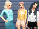 Sims 4 — Recolor - Sunday sweatshirt by belaloallure - Mesh needed by Kitena — Pack includes 7 recolors. MESH NEEDED!
