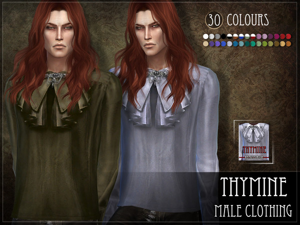 Sims 4 — Thymine - male clothing - non-HQ  by RemusSirion — Thymine top - male clothing for TS4 This is the version for