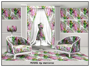 Sims 3 — Model_marcorse by marcorse — Themed pattern - model and colour wheel for sewingroom or design salon