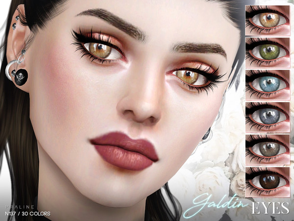 Sims 4 — Galdin Eyes N137 by Pralinesims — Eyes in 30 colors.