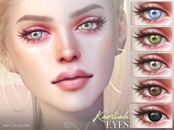 Sims 4 — Karliah Eyes N142 by Pralinesims — Eyes in 30 colors.