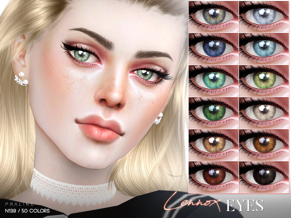 Sims 4 — Lennox Eyes N139 by Pralinesims — Eyes in 50 colors.
