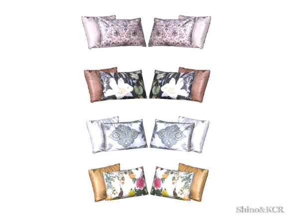 Sims 4 — Living PB - Pillows for Loveseat by ShinoKCR — Furniture inspired by Pottery Barn in Sculptures