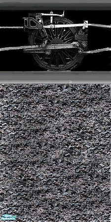 Sims 2 — Chelle's Train Wall #3 by Rogue4378 — Chelle's train wall #3. What's a train without wheels? Recommend placement