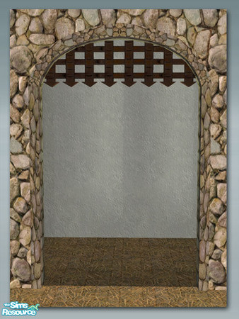 Sims 2 — Portcullis Recolour 7 by Shakeshaft — Part of a recolour set of my Castle Door and Portcullis, with more stone