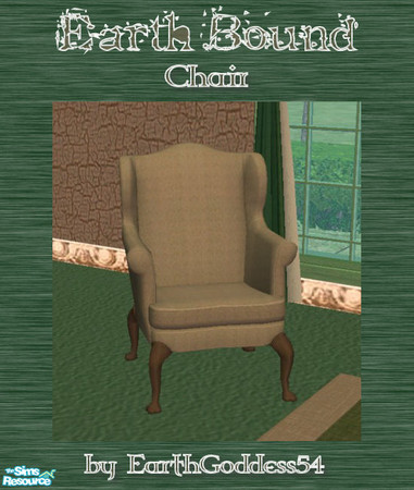 Sims 2 — Earth Bound - Chair by EarthGoddess54 — Just one piece in the Earth Bound living room set. Enjoy!