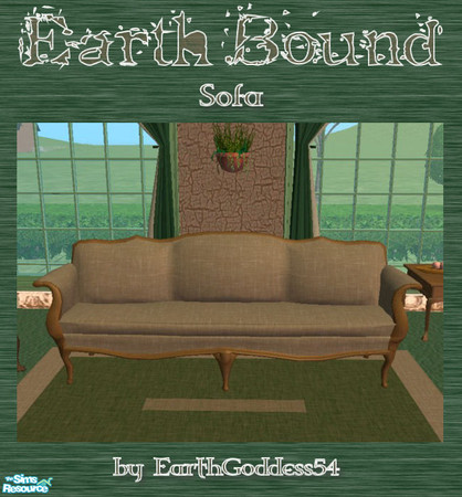 Sims 2 — Earth Bound - Sofa by EarthGoddess54 — Just one piece in the Earth Bound living room set. Enjoy!