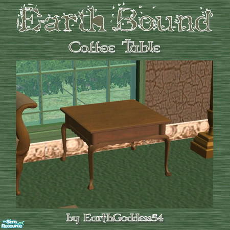 Sims 2 — Earth Bound - Coffee Table by EarthGoddess54 — Just one piece in the Earth Bound living room set. Enjoy!