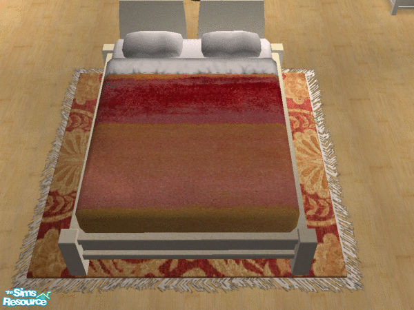 Sims 2 — Poppy - Bedding by SimanthaRat — Colorful silk ranging from gold to red