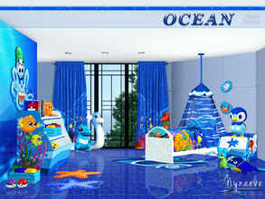 Sims 3 — Ocean Play Room by NynaeveDesign — No color left unturned, a bright and playful toddler room! A rainbow of