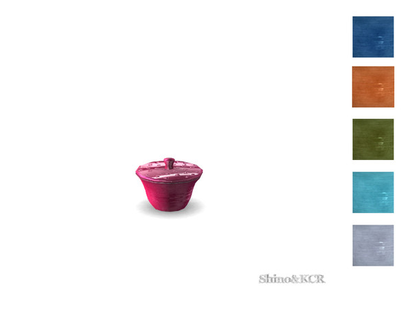 Sims 4 — Decor PB - Sugar Server by ShinoKCR — Tabletop Things inspired by Potterybarn Swirl Melamine and galvaniced