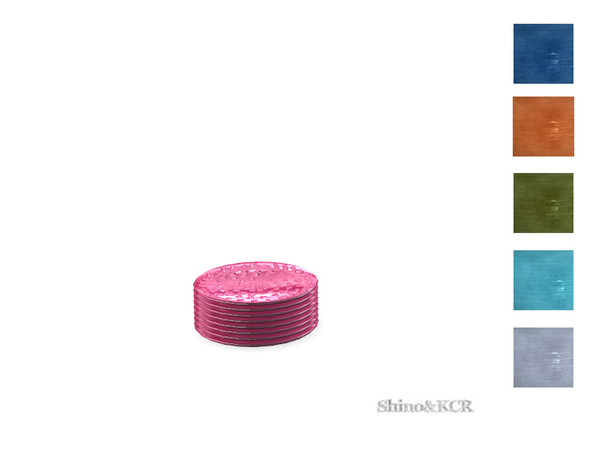 Sims 4 — Decor PB - Stack of Plates small by ShinoKCR — Tabletop Things inspired by Potterybarn Swirl Melamine and