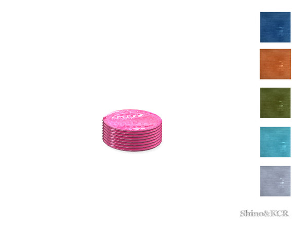 Sims 4 — Decor PB - Stack of Plates by ShinoKCR — Tabletop Things inspired by Potterybarn Swirl Melamine and galvaniced