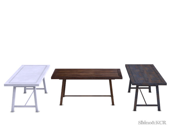Sims 4 — Dining PB - Dining Table by ShinoKCR — Diningroom Furniture inspired by Potterybarn