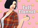 Sims 4 — Female Fall Flannel by ProximityYT — A base game recolour fall-esque flannel jacket w/ white undershirt.