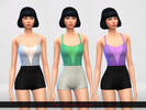 Sims 4 — See-Through top by Shaymin3 — See-Through top recolor from base game, 8 new colors. Hope you'll like it.