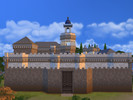 Sims 4 — Towerunder Fortress  by Jujurmio — A great stronghold going downward within its walls, built to be a strong and