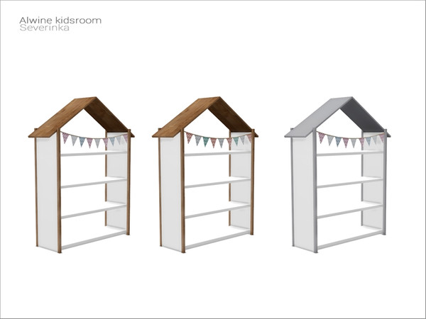 Sims 4 — [Alwine kidsroom] shelf by Severinka_ — Shelf for toys From the set 'Alwine kidsroom' Build / Buy category: Kids