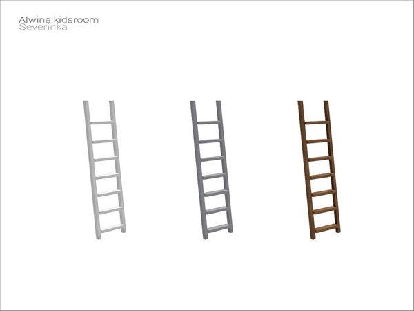 Sims 4 — [Alwine kidsroom] deco bed ladder by Severinka_ — Ladder for a bunk bed (DECOR) From the set 'Alwine kidsroom'