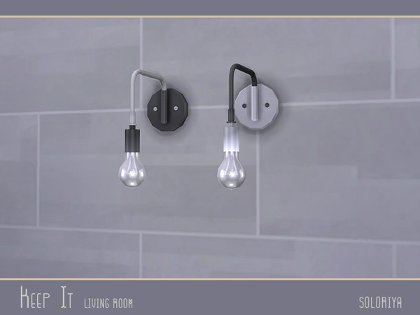 Sims 4 — Keep It Living Room Wall Light by soloriya — Wall light for living room. Part of Keep It Living room set. 2