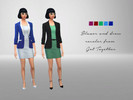 Sims 4 — Blazer and dress recolor v2 - Get Together needed by Shaymin3 — Get Together Dress and Blazer 5 recolors.